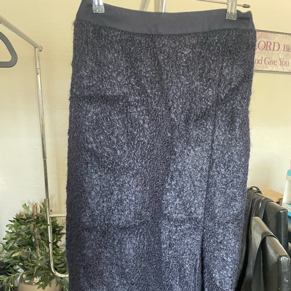 Atea Oceanie Elegant Blue Sequin Maxi Pencil Skirt